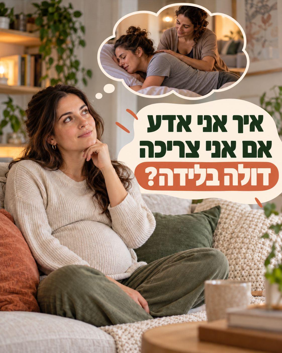 דולה לא מחליפה מיילדת — אז מה היא כן עושה?