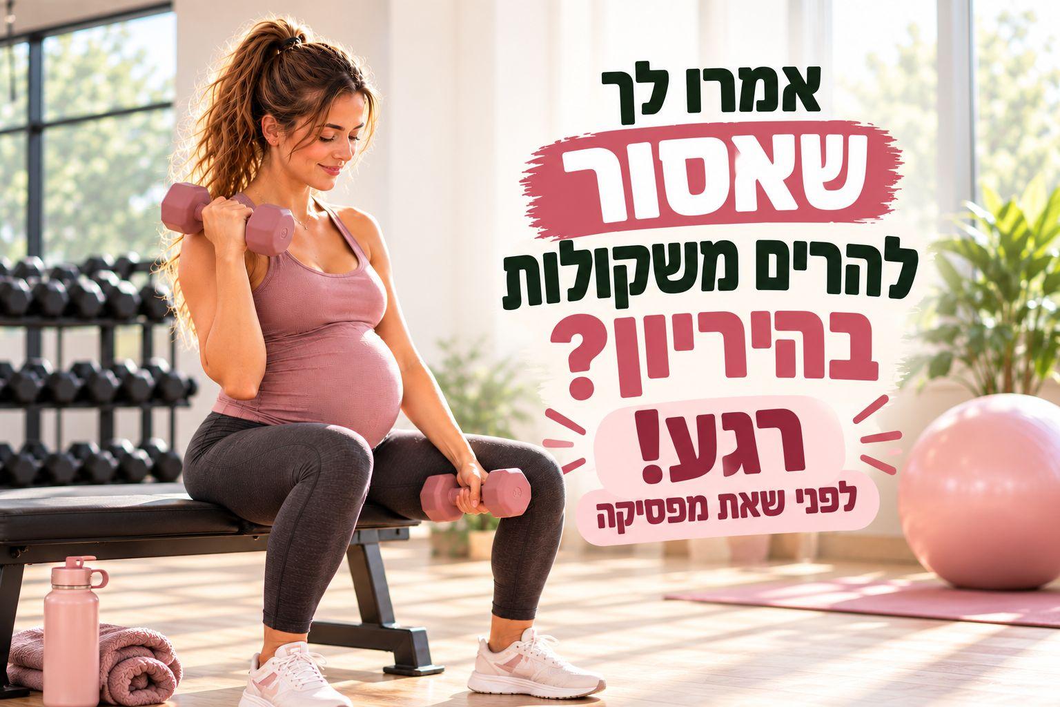 משקולות בהיריון? עצרי הכל