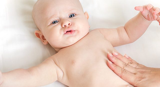 כאב בטן, תינוק, מסג'