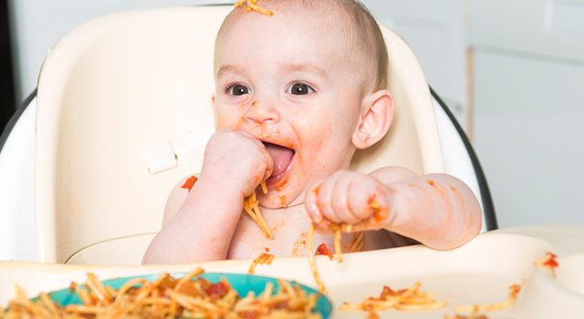 תינוק, פסטה, לכלוך